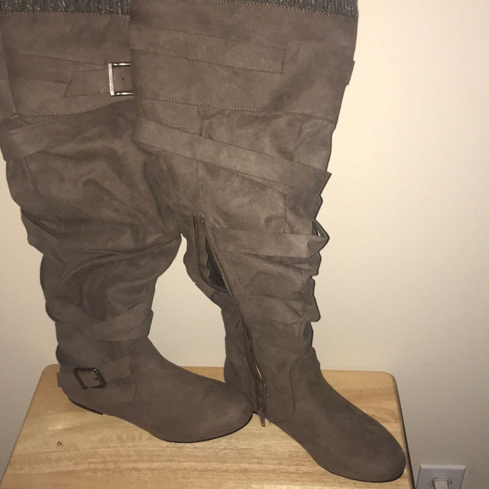 Over The Knee Brown Boots